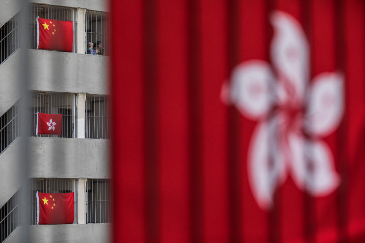 Hong Kong and China flags