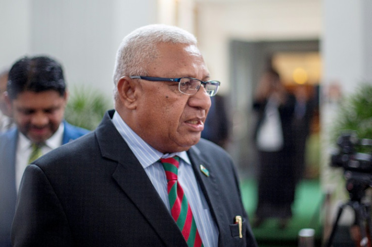 Outgoing prime minister Frank Bainimarama appeared to accept defeat, saying 'This is democracy'