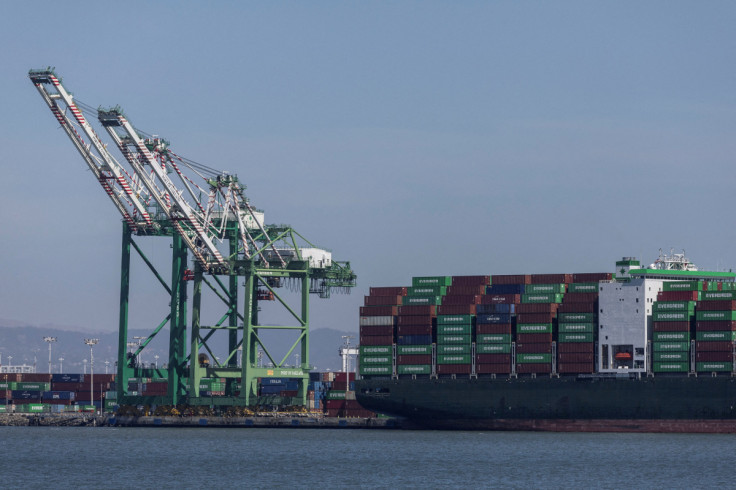 A cargo ship