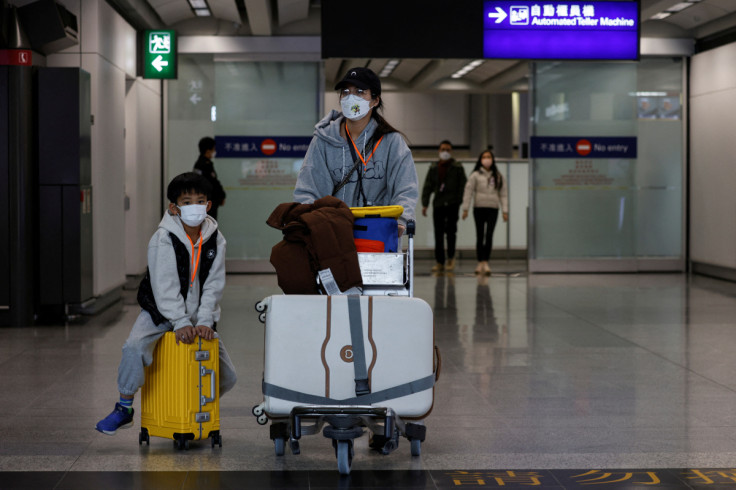 Hong Kong International Airport after lifting of COVID-19 movement controls