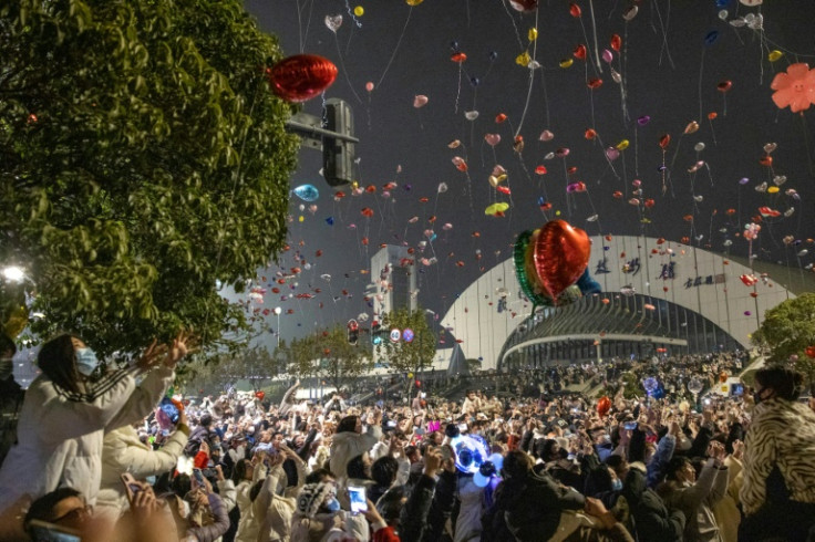 Despite the Covid outbreak, revellers in Wuhan still gathered to celebrate on New Year's Eve
