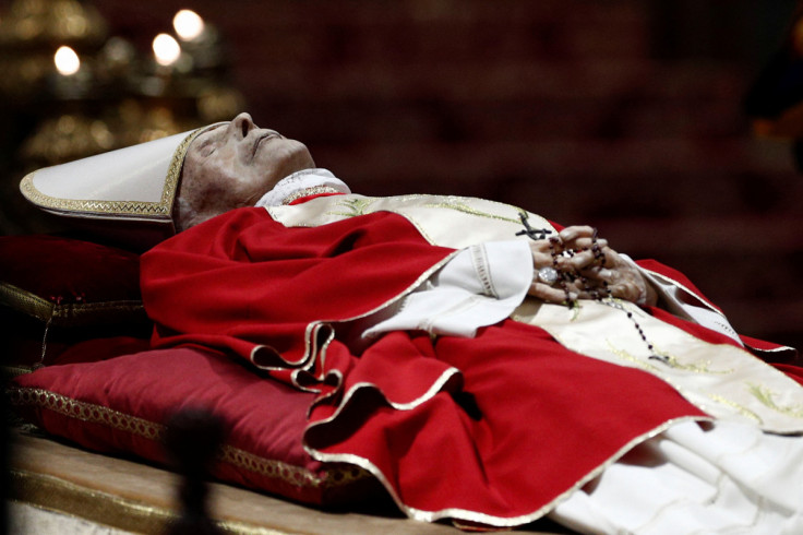 Body of former Pope Benedict lies in St. Peter's Basilica at the Vatican