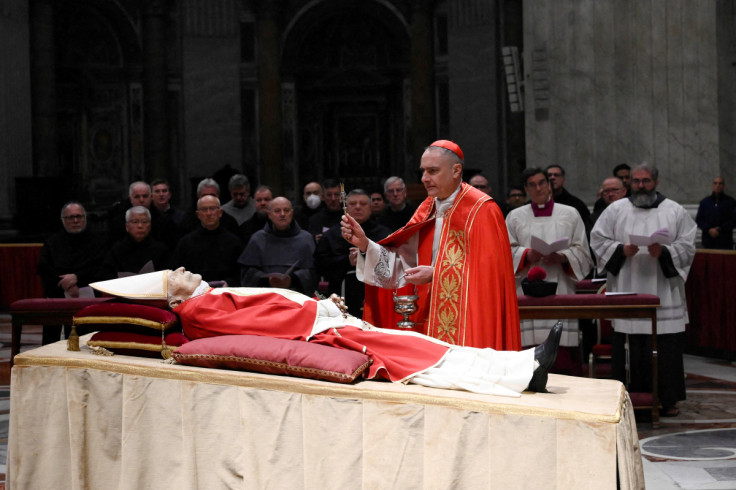 Body of former Pope Benedict is on public display at St. Peter's Basilica at the Vatican