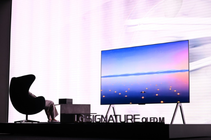 A big-screen television boasting completely wireless connections was part of a line-up shown off by South Korea-based LG at the CES consuer electronics show in Las Vegas