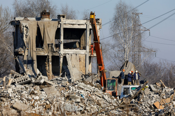 Aftermath of recent shelling in Makiivka