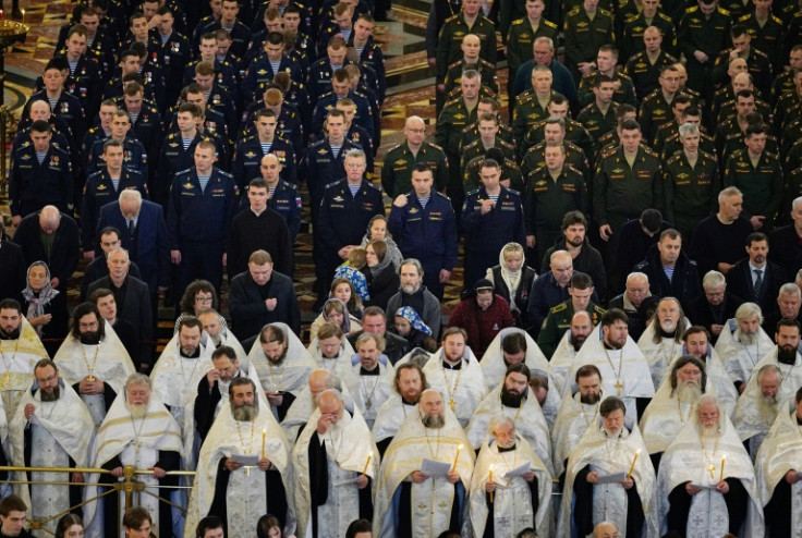The Moscow funeral for archpriest Mikhail Vasilyev, who was killed during the Ukraine offensive, on November 9, 2022