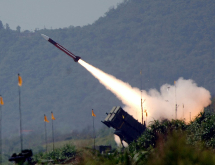 A Patriot air defense system fires a missile during an exercise in Taiwan in July 2006