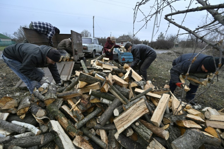 Russian shelling has ravaged infrastructure, forcing people to use firewood for heating and cooking