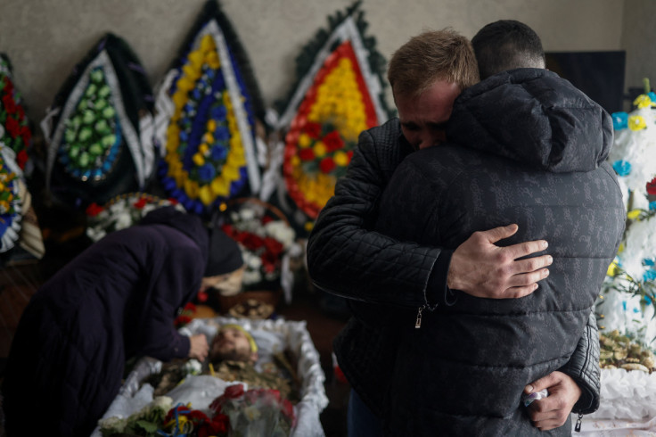 Funeral of Ukrainian decathlete and serviceman Volodymyr Androshchuk in Letychiv