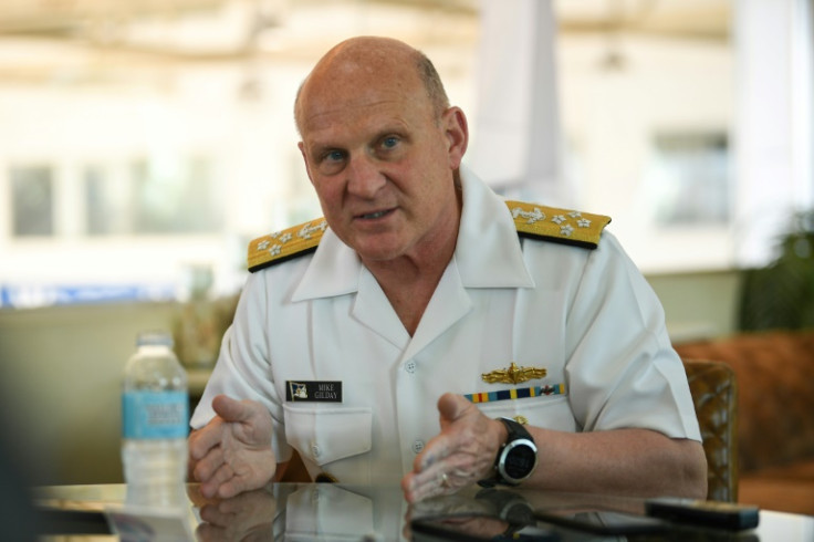 US naval operations chief Admiral Michael Gilday was in Manila