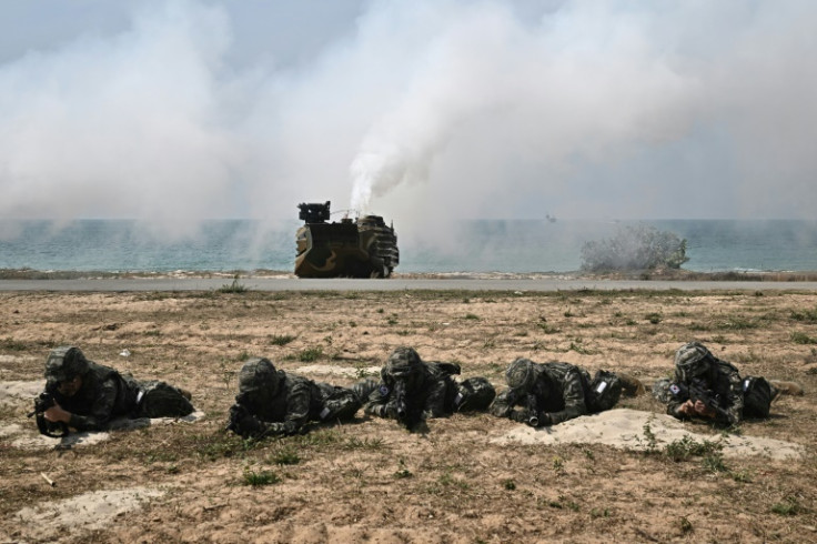 Thousands of US soldiers join Thai and South Korean troops on a beach in Thailand for one of the largest annual military exercises in Asia