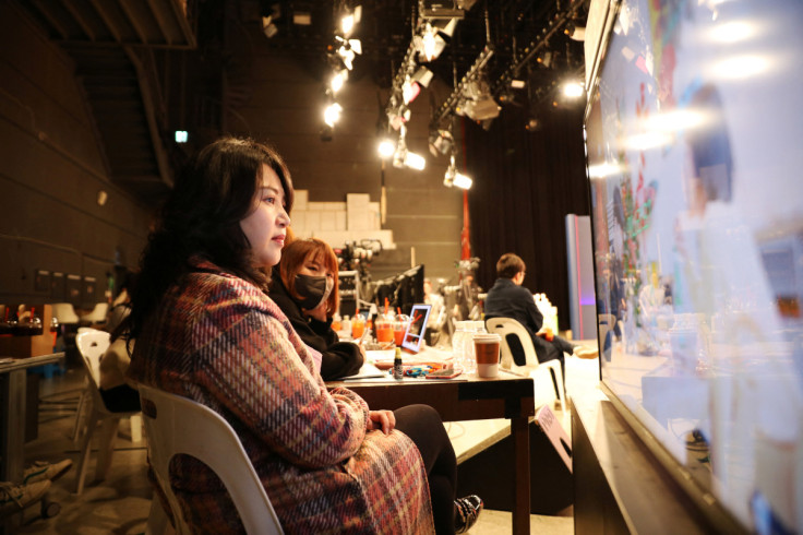 Kim Jin, chief producer of Channel A's reality TV show "Living Together without Marriage" works at a studio in Seoul