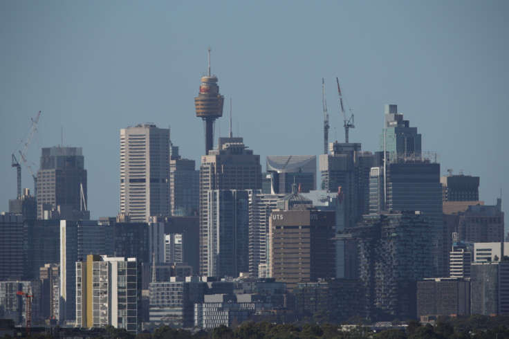 The downtown skyline is seen in Sydney
