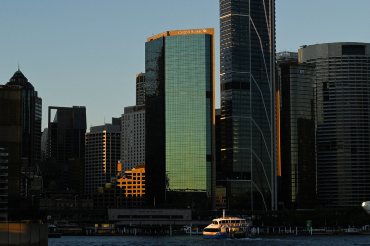 A view of the Credit Suisse building at Circular Quay in Sydney