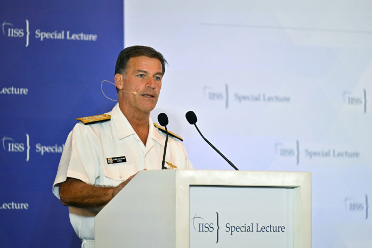 Admiral John C. Aquilino, Commander of the United States Indo-Pacific Command speaks at the IISS Special Lecture in Singapore
