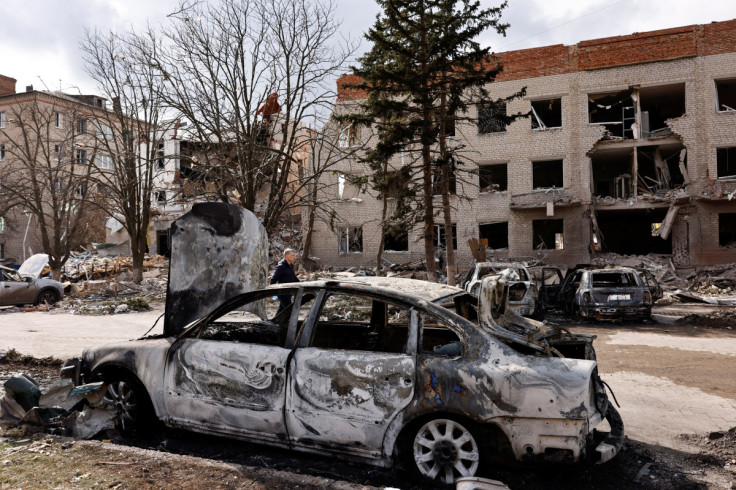 Aftermath of deadly shelling in Sloviansk