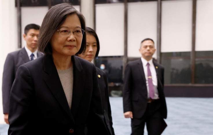 Taiwan President Tsai Ing-wen returns from a trip to the U.S. and Central America, in Taoyuan