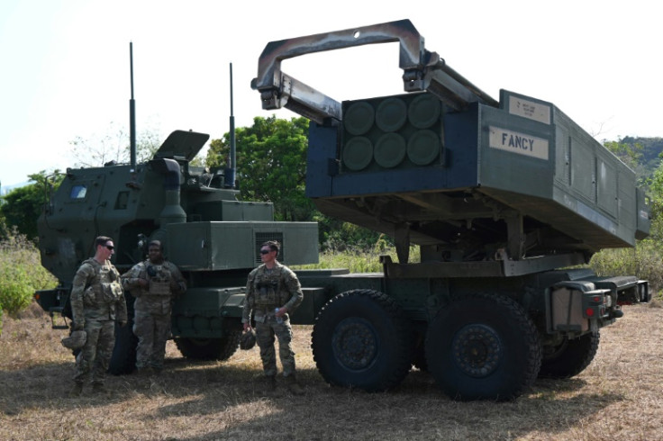 This year's US-Philippine drills will include the HIMARS rocket system (pictured during an earlier exercise) which has been used by Ukrainian forces fighting invading Russians