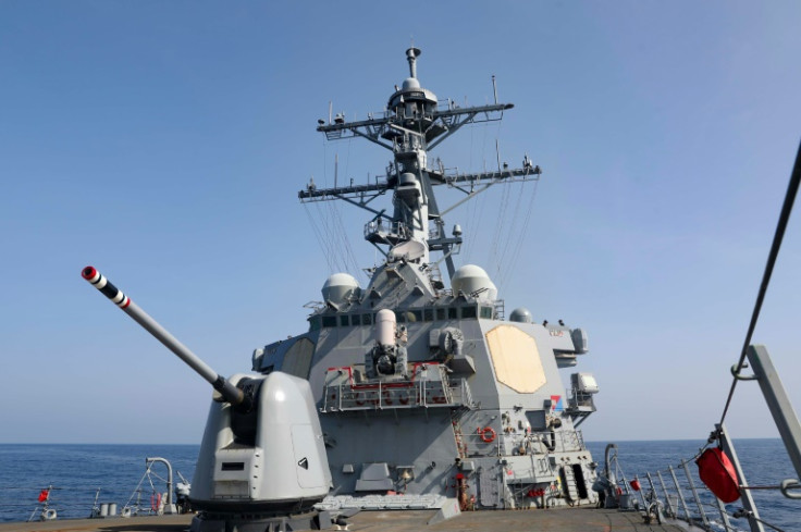 The USS Milius guided-missile destroyer conducted a routine operation in the South China Sea last week