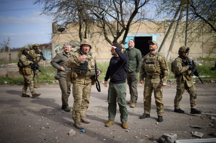 Ukraine's President Volodymyr Zelenskiy visits in Avdiivka, Donetsk region