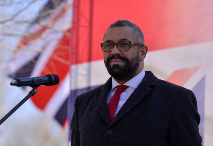 British Foreign Secretary James Cleverly attends the opening ceremony of the new square named after Queen Elizabeth II in Astana
