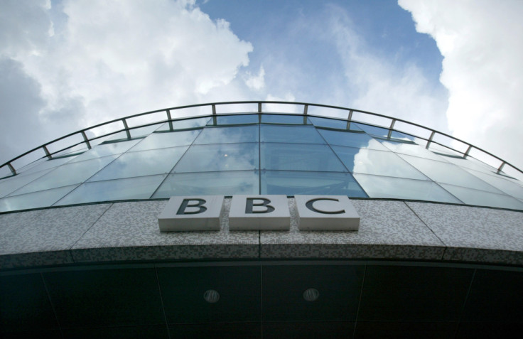 CLOUDS PASS OVER THE BBC TELEVISION CENTRE IN LONDON.