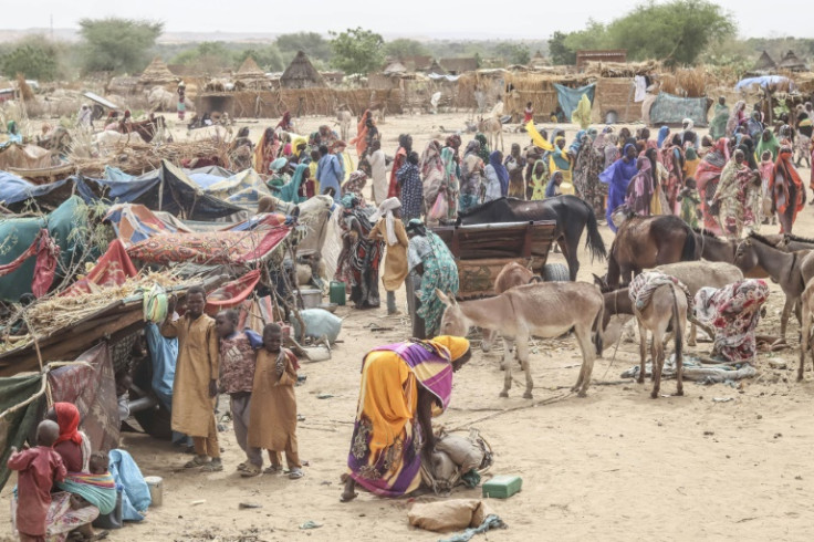 At least 20,000 people have found refuge at a makeshift camp in the Chadian border village of Koufroun, according to the United Nations refugee agency