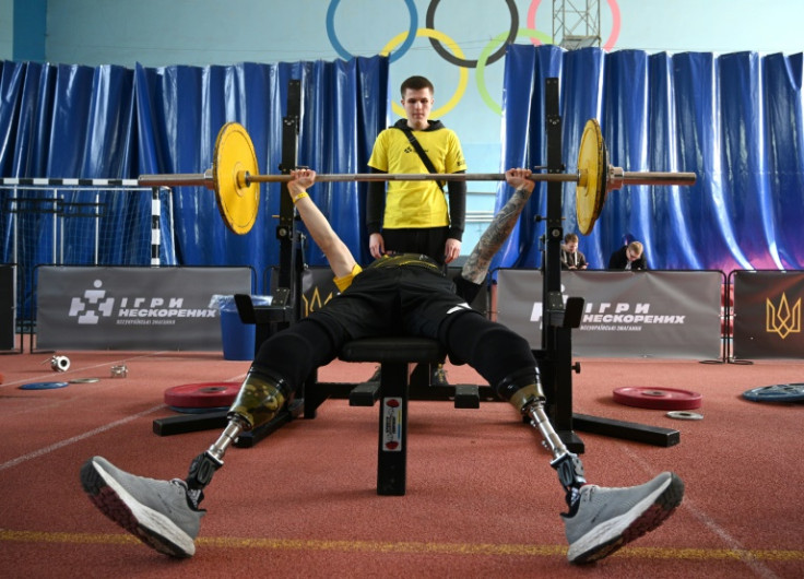 The war veterans are training in the western Ukrainian city of Lviv, far from the front line