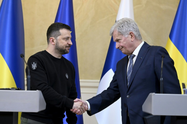 Ukrainian President Volodymyr Zelensky also called for his country to be allowed into NATO