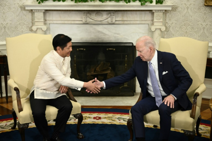Marcos's meeting with Biden on Monday capped months of intense diplomatic courting by Washington