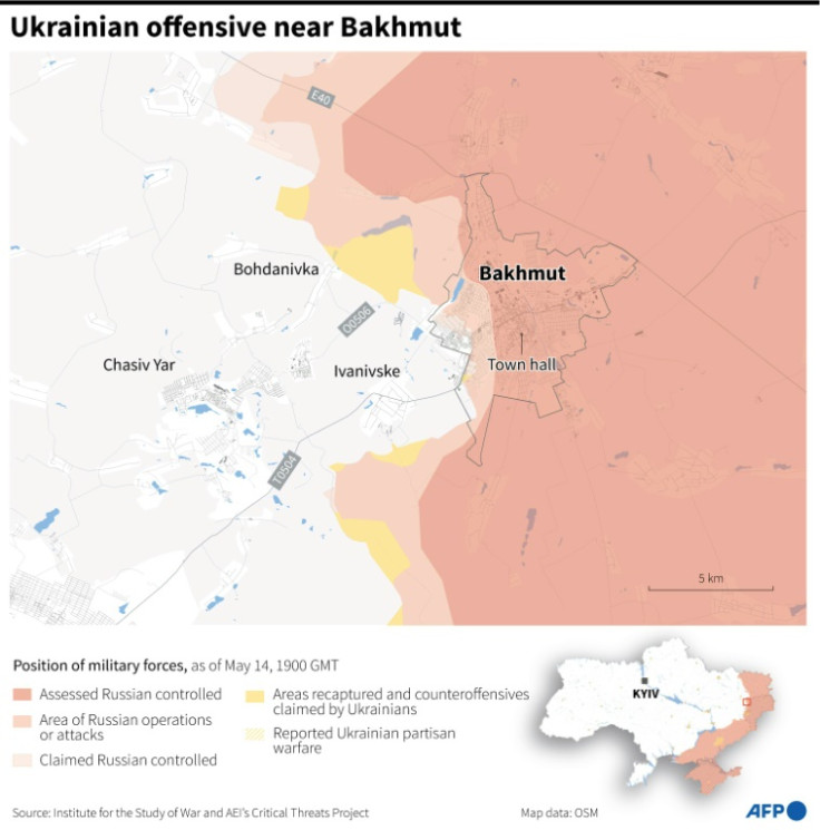 Ukranian offensive near Bakhmut