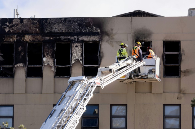 A man charged with starting a New Zealand hostel fire that killed five people claimed someone else caused the blaze