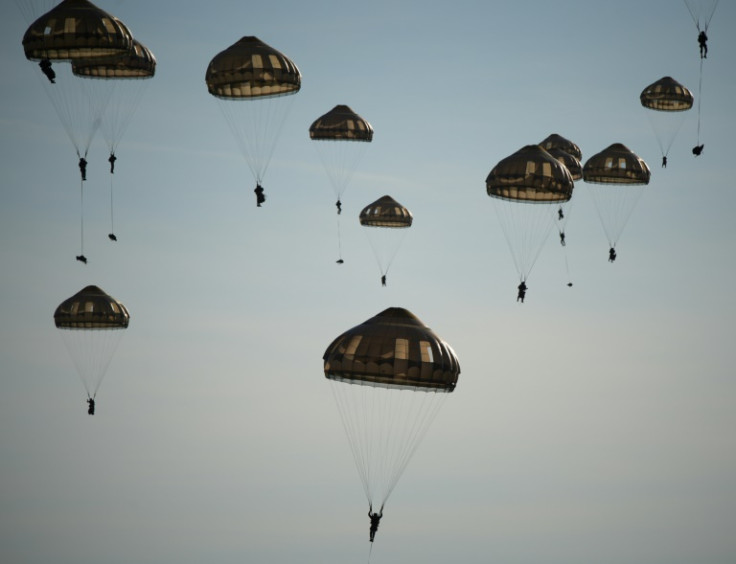 French paratroopers flew across Europe to take part in an exercise in Estonia
